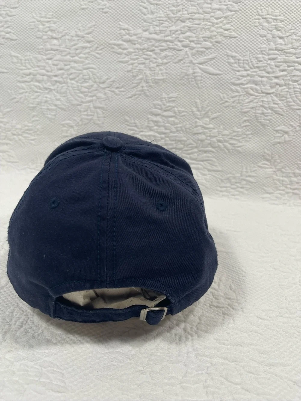 Kids Navy Cap with Red Team Emblem